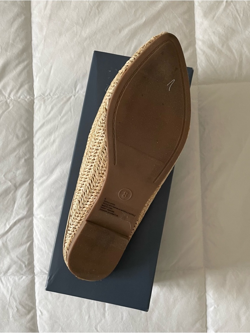 Universal Thread Woven Natural-Tone Slip-On Flats - Picture 8 of 11